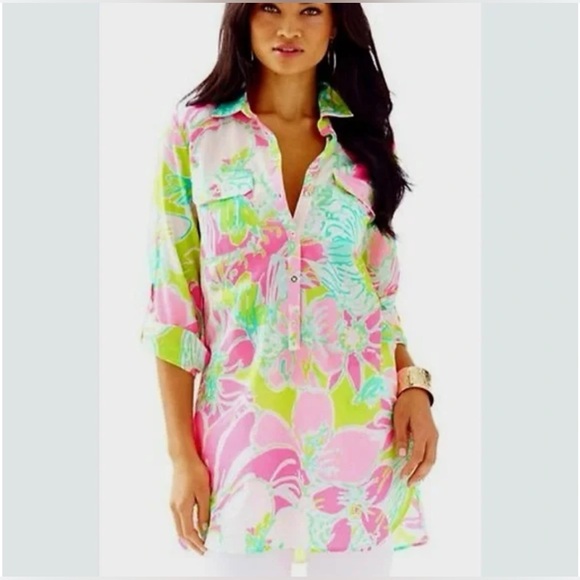 Lilly Pulitzer Other - Lily Pulitzer Captiva Tunic 100% Cotton Size S